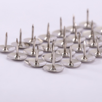 办公用品镀镍金属图钉盒装