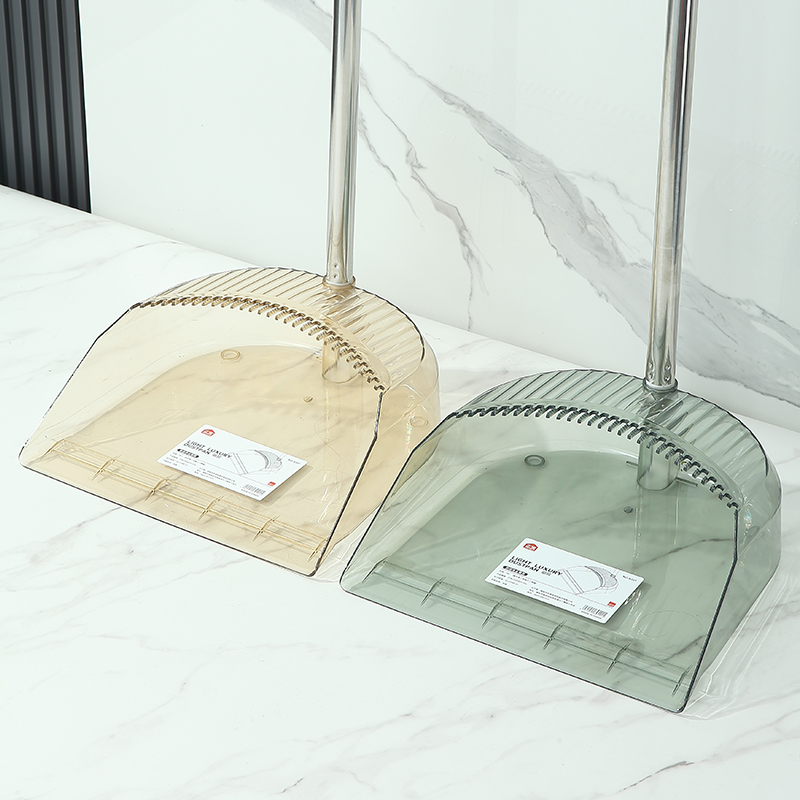 扫的干净！透明垃圾铲子簸箕带梳齿不易粘毛发扫地笤帚撮箕卫生间