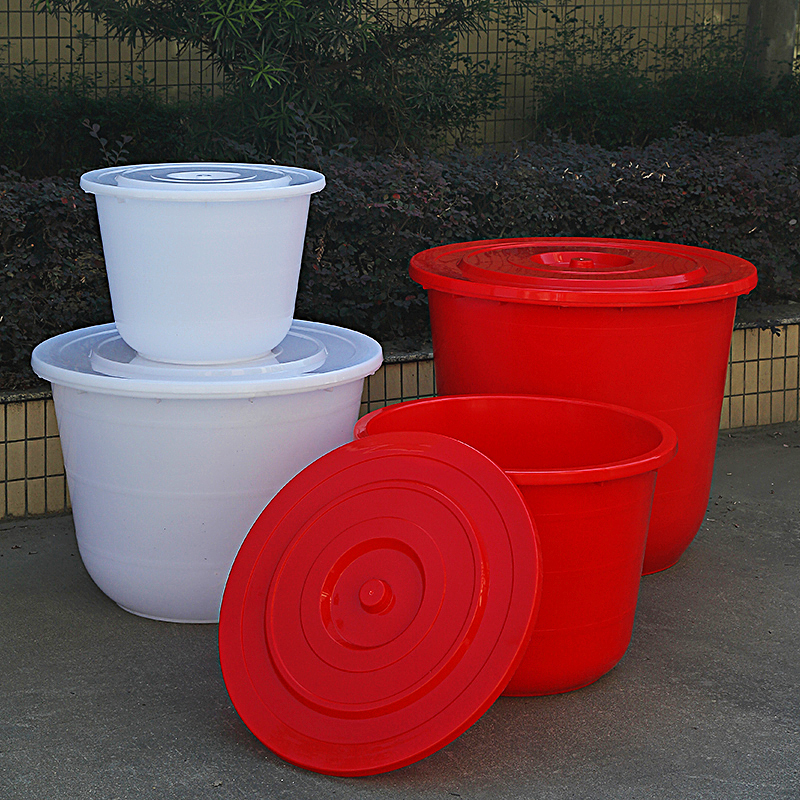 加厚特大容量工业塑料水缸家用储水大桶桶圆桶带盖耐用备用蓄水桶