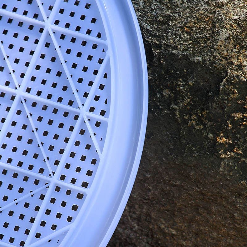 塑料豆干筛子簸箕晾干米线仿竹编过滤油菜籽茶叶粮食米农作物筛子