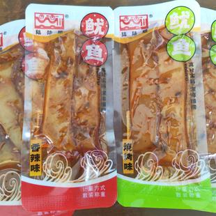 陆陆顺鱿鱼500g小包装整箱香辣味鱿鱼条片即食海鲜零食下酒菜