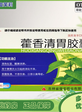 俊宏 藿香清胃胶囊 0.32g*28粒/盒 消化不良口臭口苦 GD