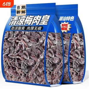 劲凉梅肉干潮汕无核九制梅肉果脯果干话梅开胃凉果酸甜解馋小零食