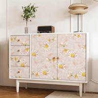 French oil painting cabinet stickers, wallpaper, self-adhesive, waterproof and moisture-proof, furniture renovation wallpaper, cabinet cover-up, thickening and decoration thumbnail 2