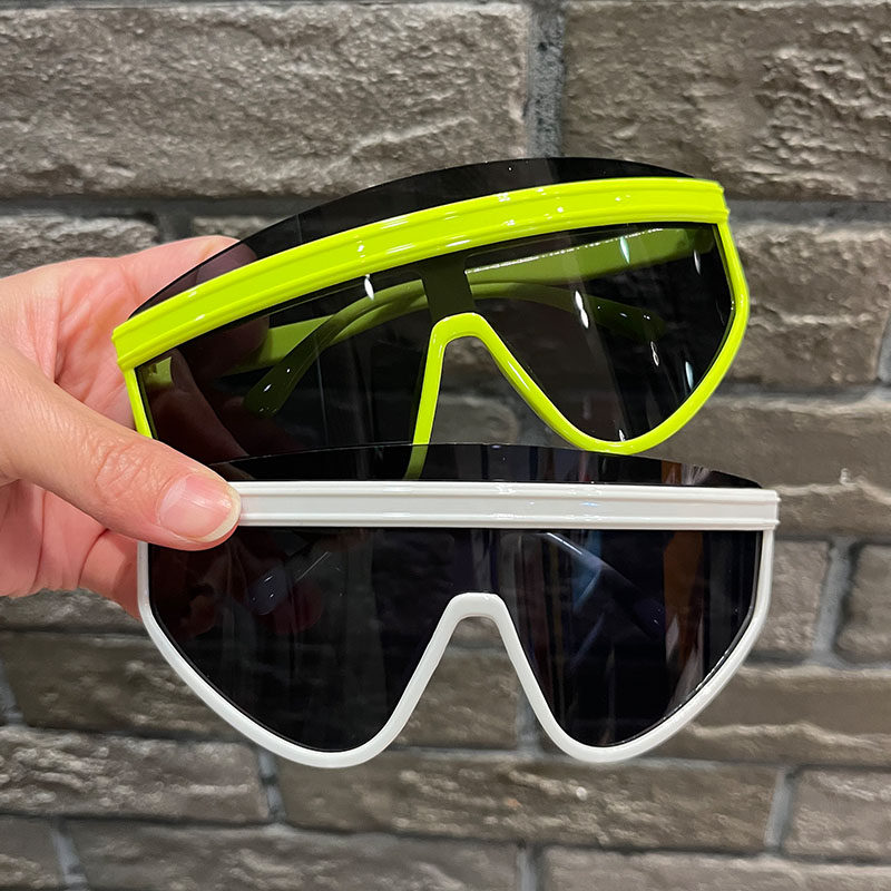 男童女童遮阳个性连体大框眼镜