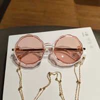 Золотая волнистая цепочка, очки