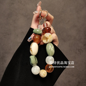 个性 创意手工串珠手提链手腕短挂绳手机壳汽车钥匙扣包包挂件女潮