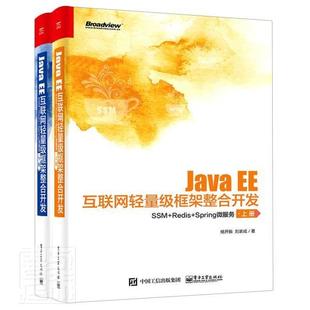 EE互联网轻量级框架整合开发 Java SSM框架从入门到精通 Redis Spring微服务 Spring数据库事务应用书籍 SSM 上下册 9787121413995