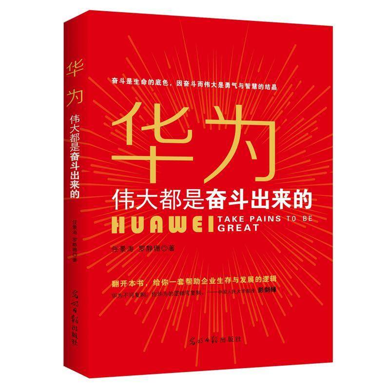 华为:都是奋斗出来的:take pains to be great任景涛  经济书籍
