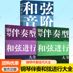 简谱版 钢琴伴奏型和弦进行大全文武贝 和弦音阶速查宝典 钢琴伴奏型 思维导图巧学乐理 初学者入门教程书 流行钢琴曲集曲谱书籍