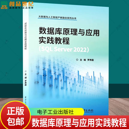 正版现货 数据库原理与应用实践教程 SQL Server 2022 罗养霞 数据库教材书籍 大数据与人工智能产教融合系列丛书 9787121494703