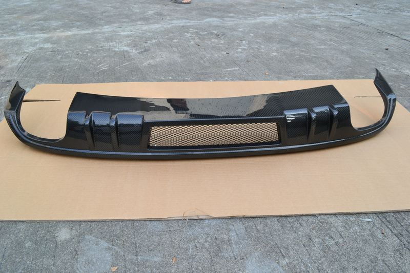 适用于09-10款奥迪A5AMG款改装专用碳纤维后唇后扰流后杠下巴两门