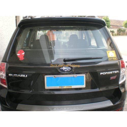 适用于08-12款斯巴鲁老款森林人碳纤维中翼后窗扰流板定风翼包围