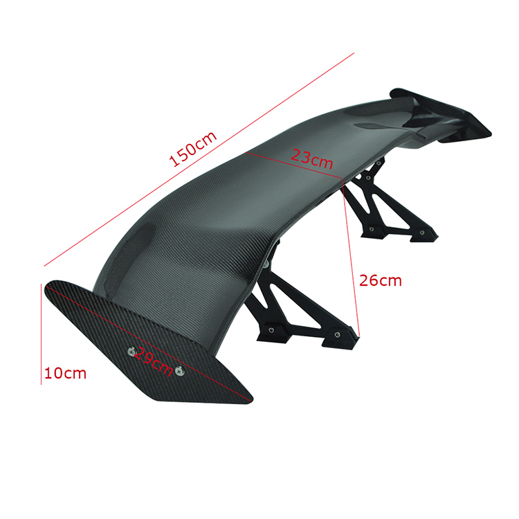 汽车改装尾翼碳纤维尾翼通用大尾翼定风翼轻量化尾翼跑车翼