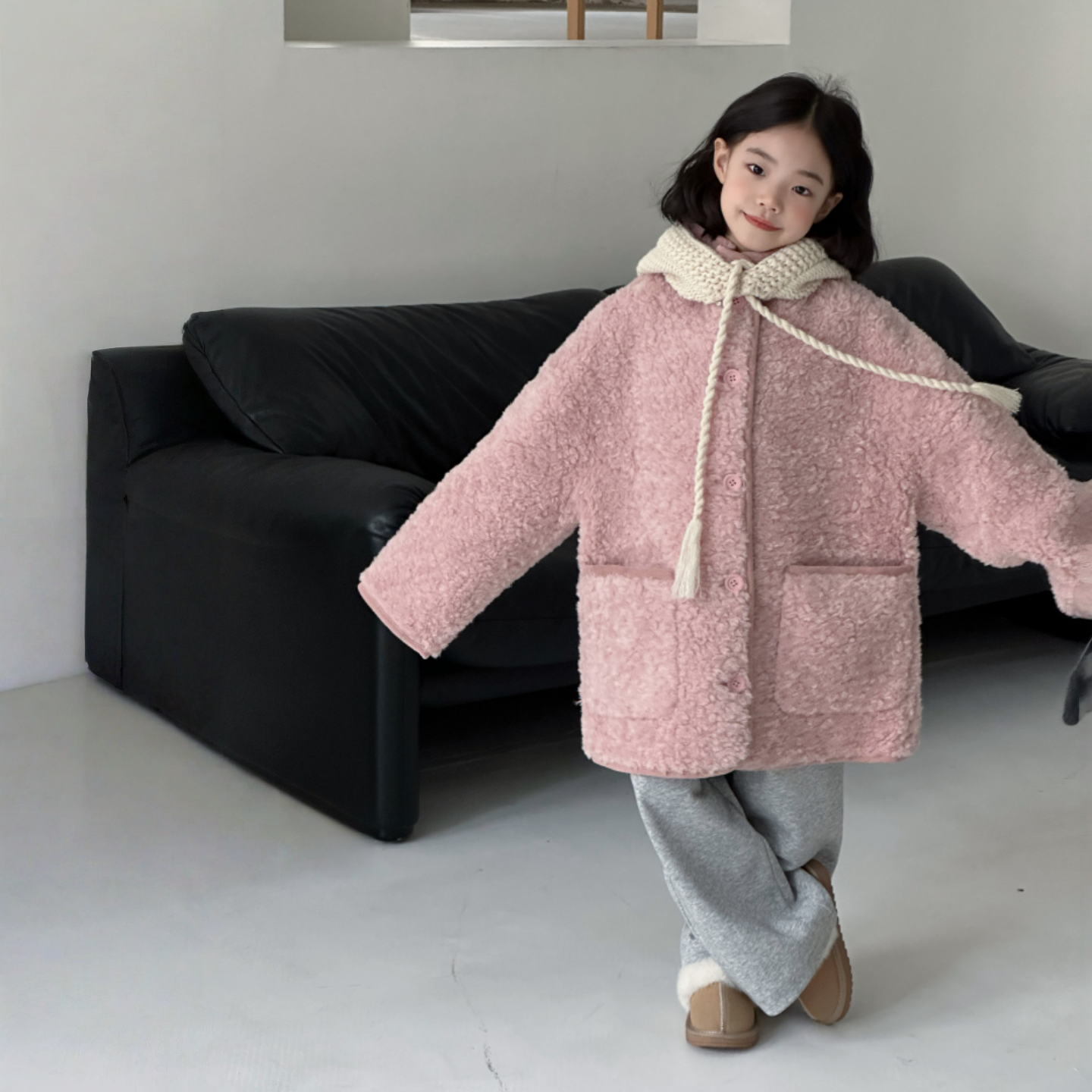 儿童羊羔毛皮草外套冬季新款女童小女孩毛毛大衣男宝宝机车服夹克,童装/婴儿装/亲子装,皮草/仿皮草,淘宝优惠券,粉丝福利购,淘宝优惠卷