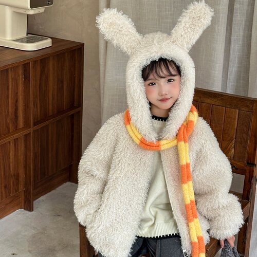 儿童皮草外套女童装冬季