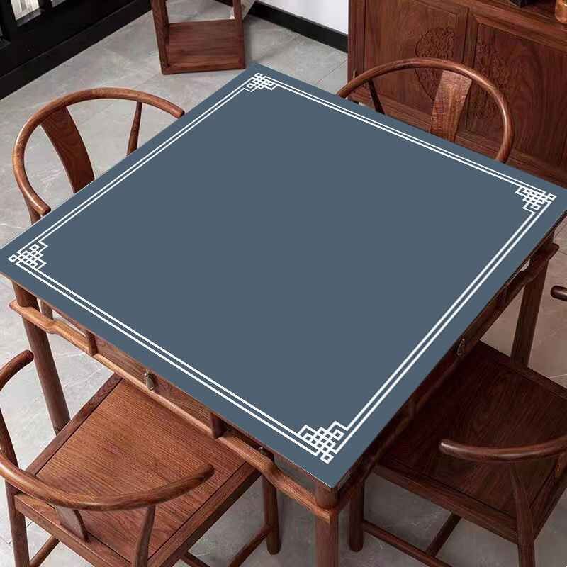 麻将机桌面打扑克牌专用桌布垫子棋牌室牌九台布正方形消音耐磨防图片