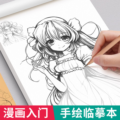 动漫绘画素描书入门临摹画册