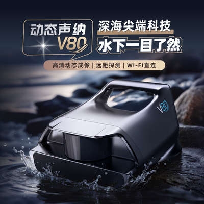 国产海底鹰V80动态实时3D声呐探鱼器筏钓海钓2026新款