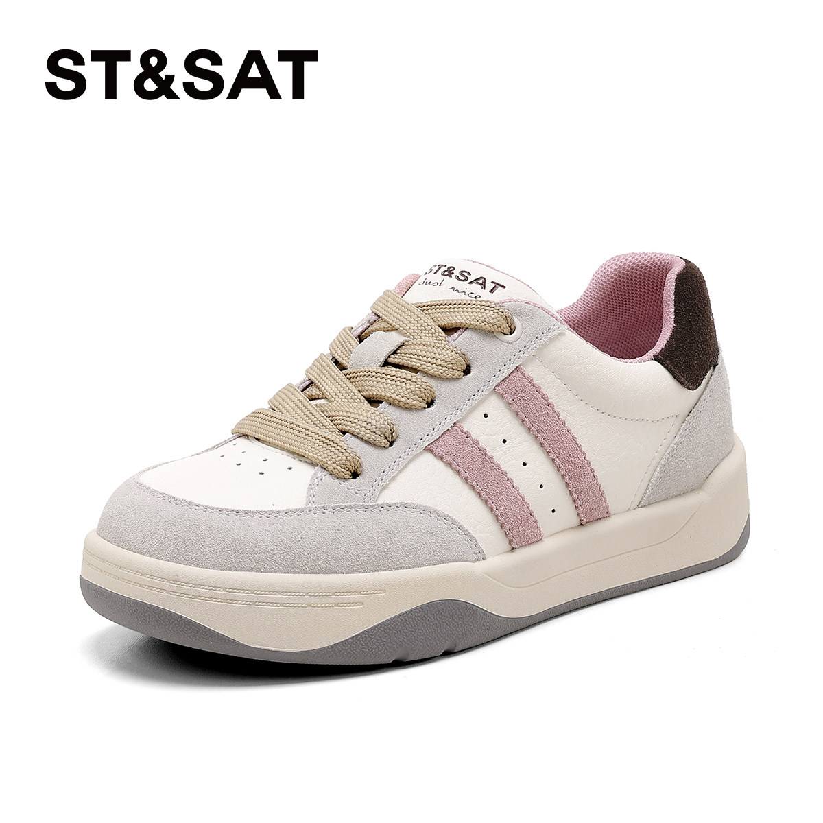 星期六厚底板鞋女款2026新款春季轻便百搭德训鞋时尚休闲运动女鞋