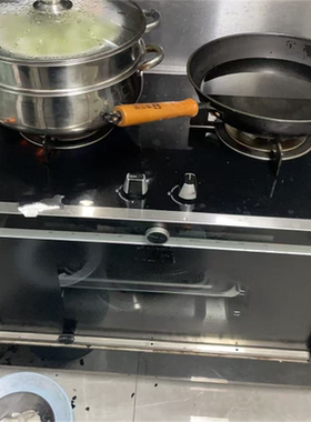 定制火星人集成灶大气炉E528/Z配件黑色钢化玻璃耐高温面板门板换