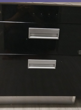 定制华帝消毒碗柜配件ZTD90-W1303黑色钢化玻璃面板门板破碎维修