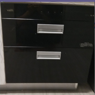 定制华帝消毒碗柜配件ZTD90-W1303黑色钢化玻璃面板门板破碎维修