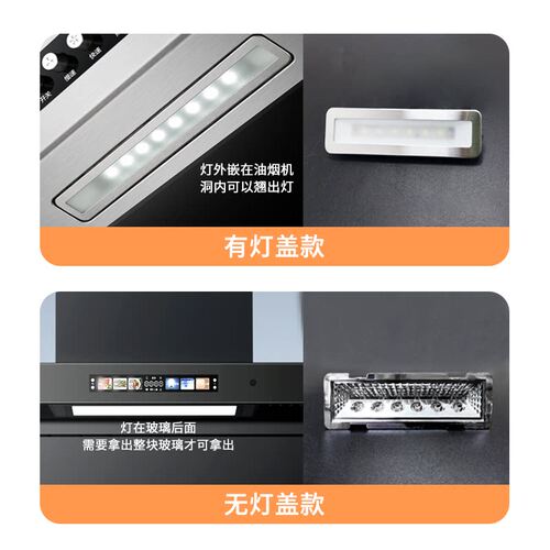 新飞抽油烟机配件LED照明灯冷光长方形圆形全集成灶防爆灯罩