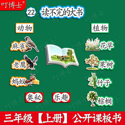 读不完的大书板贴公开课板书贴