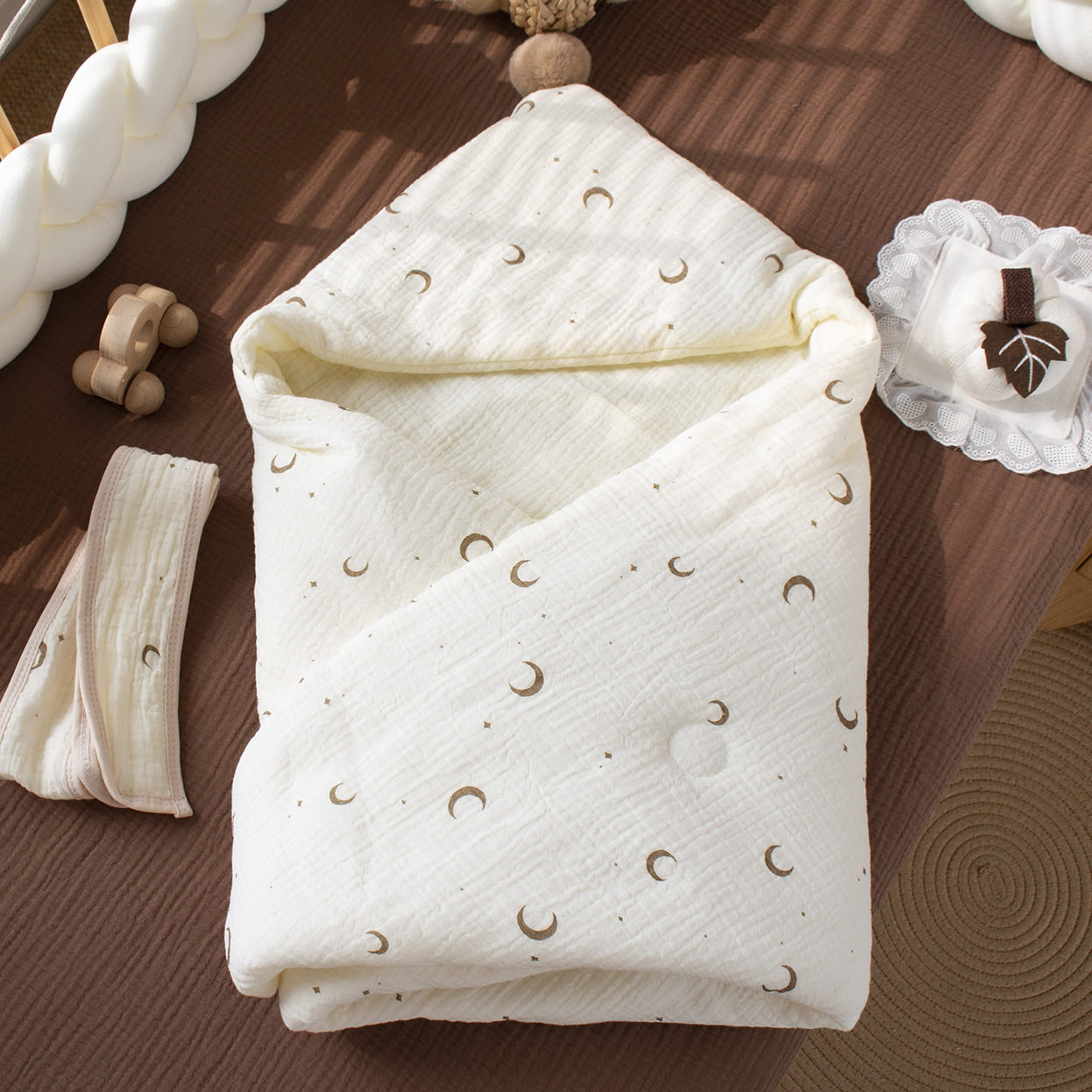 包被初生婴儿a类纯棉春秋夏款宝宝抱被新生儿包单小被子襁褓产房