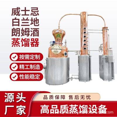 大宇全自动威士忌白兰地兰姆酒蒸馏设备小型商用洋酒蒸馏器直销