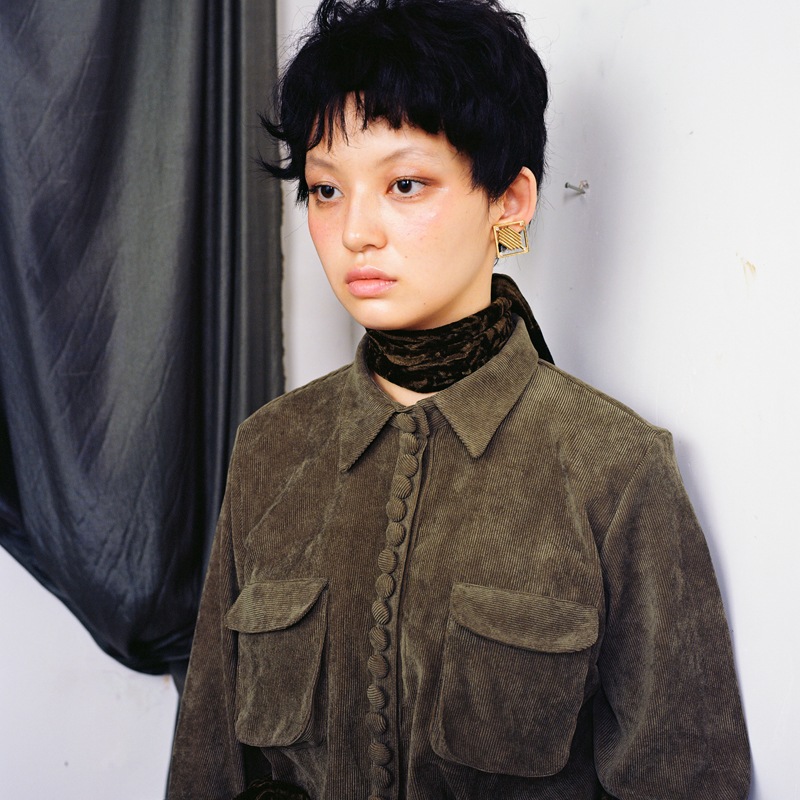 宋妍霏同款原创设计师品牌灯芯绒