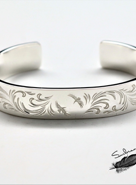 纯银情侣工作室手镯