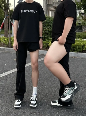 217黑色弯刀牛仔裤男秋冬季加绒加厚腿粗显瘦裤子弹力微喇直筒裤