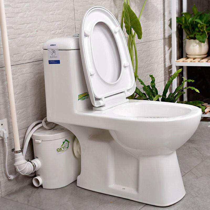 污水提升器墙排抽水泵地下室上排式电动粉碎马桶后排坐便器