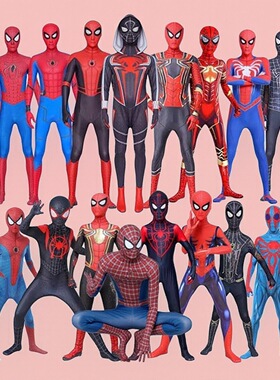 万圣节连体衣cos大码超凡蜘蛛侠成人女童迈克斯蜘蛛侠演衣超人服4