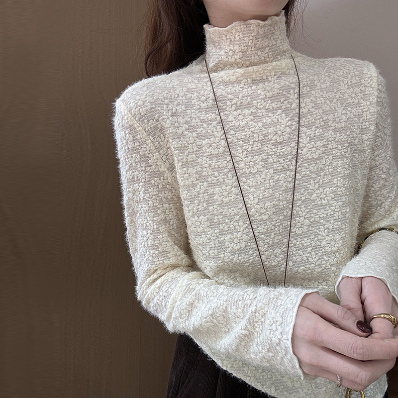 话里甜美气质蕾丝打底衫