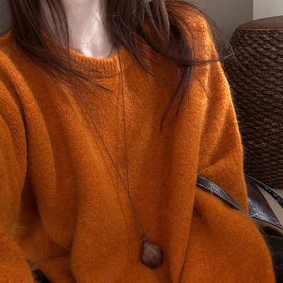 话里精致高级感兔毛毛衣