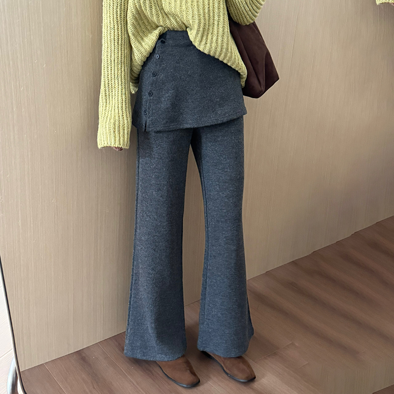 话里设计感加厚屁帘裤