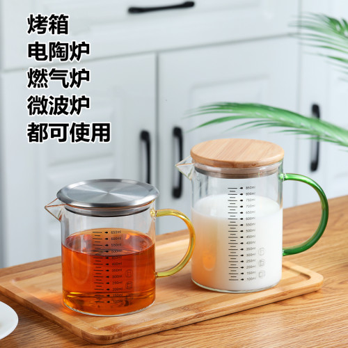 琛镯玻璃量杯耐热微波炉烤箱可用