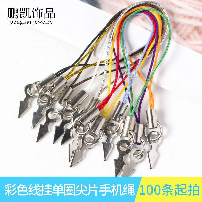 DIY饰品配件手机绳三角片尖挂绳软陶泥配饰陶艺精美挂件厂家直销