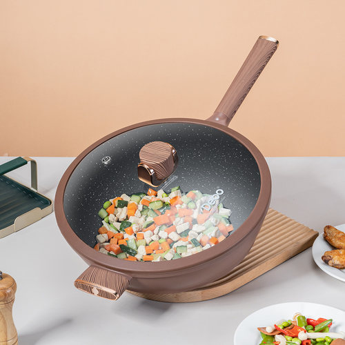 DEBO拉菲尼奥麦饭石不粘炒锅