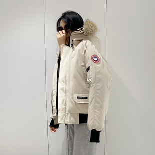 大鹅羽绒服男士短款2025冬季新款工装加厚01款飞行员夹克派克服女