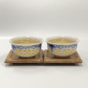 景德镇正品 清仓 促销 青花瓷器茶杯品茶杯子单杯镂空陶瓷艺术杯特价