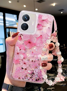 适用于vivoy77手机壳Y78彩绘S20新款X100闪粉Y35女款S18流沙S17t动态y76s液体y52s流沙y73s全包Y100女软壳S19