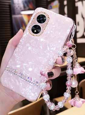 适用于oppoA92手机壳A96水钻A95彩钻A93硅胶A92全包防摔镶钻手链软壳