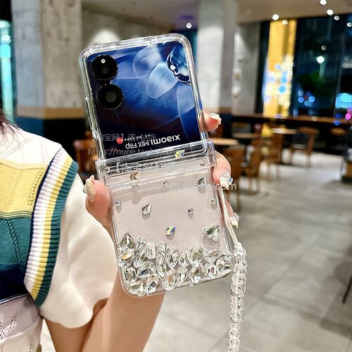 适用于flip硬壳轻奢网红女镶钻