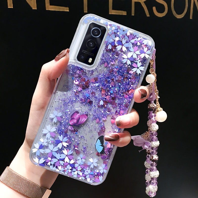 vivoiqooz3液体流沙防摔手机壳