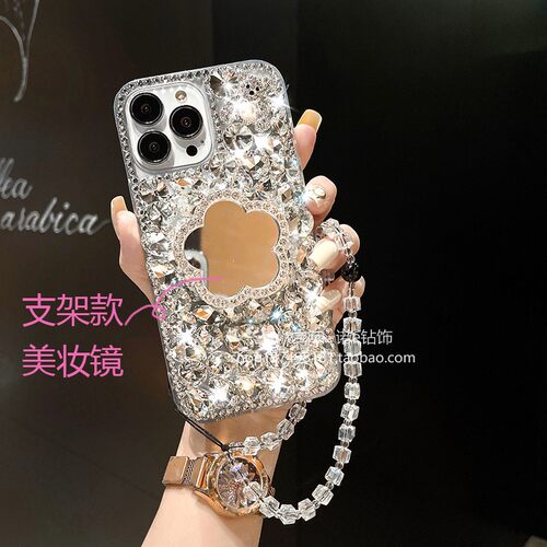 苹果16手机壳iphone15奢华水钻13