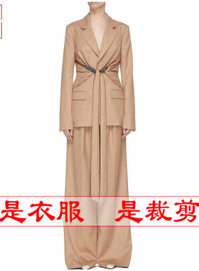 明辉纸样服装样板商场同款新款欧美高端春秋西装套装图纸-20076